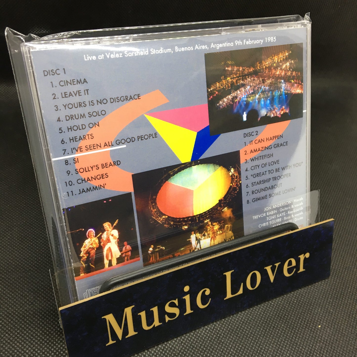 YES / BUENOS AIRES 1985 FINAL NIGHT STEREO SOUNDBOARD (2CDR)