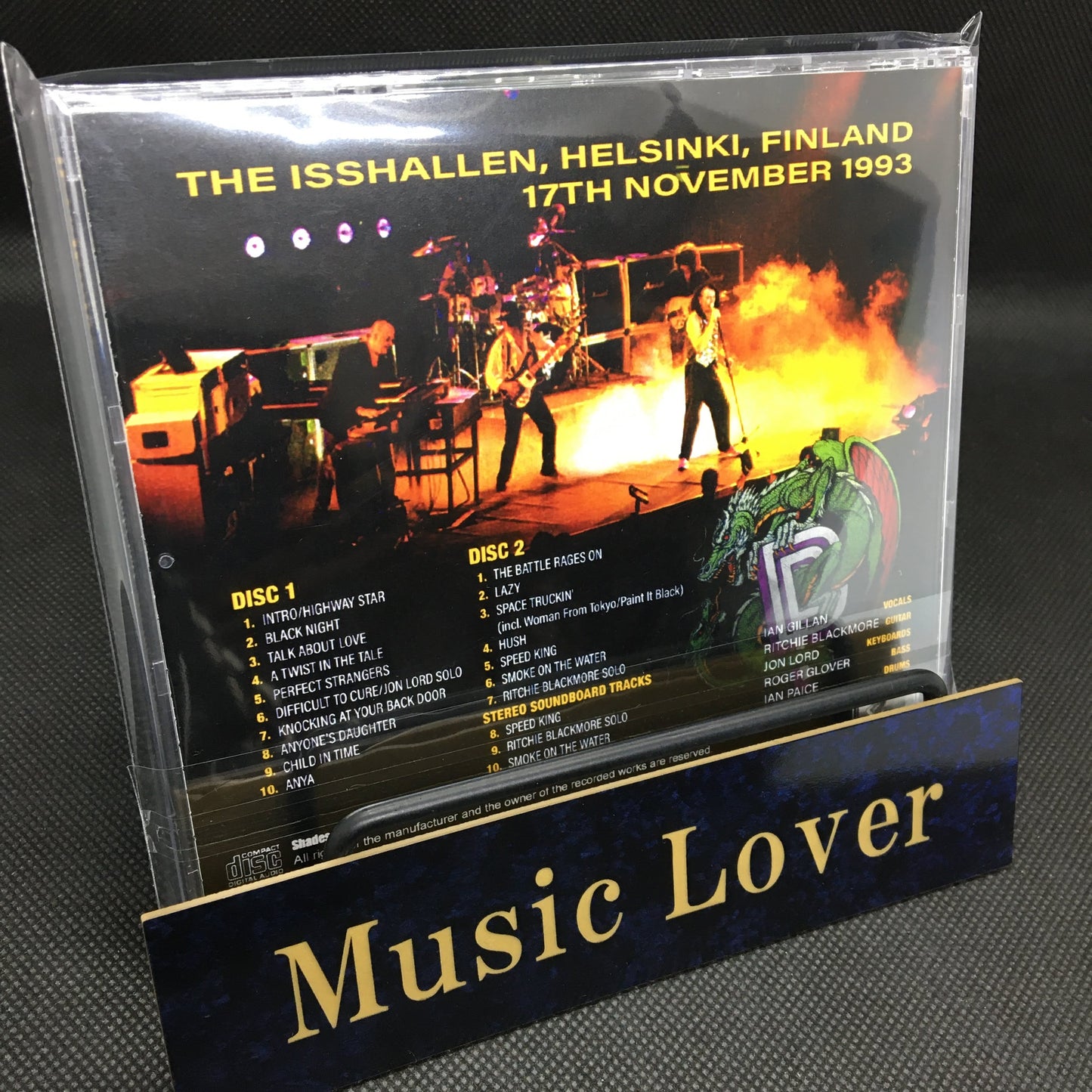 DEEP PURPLE / HELSINKI 1993 RITCHIE'S LAST GIG (2CDR)