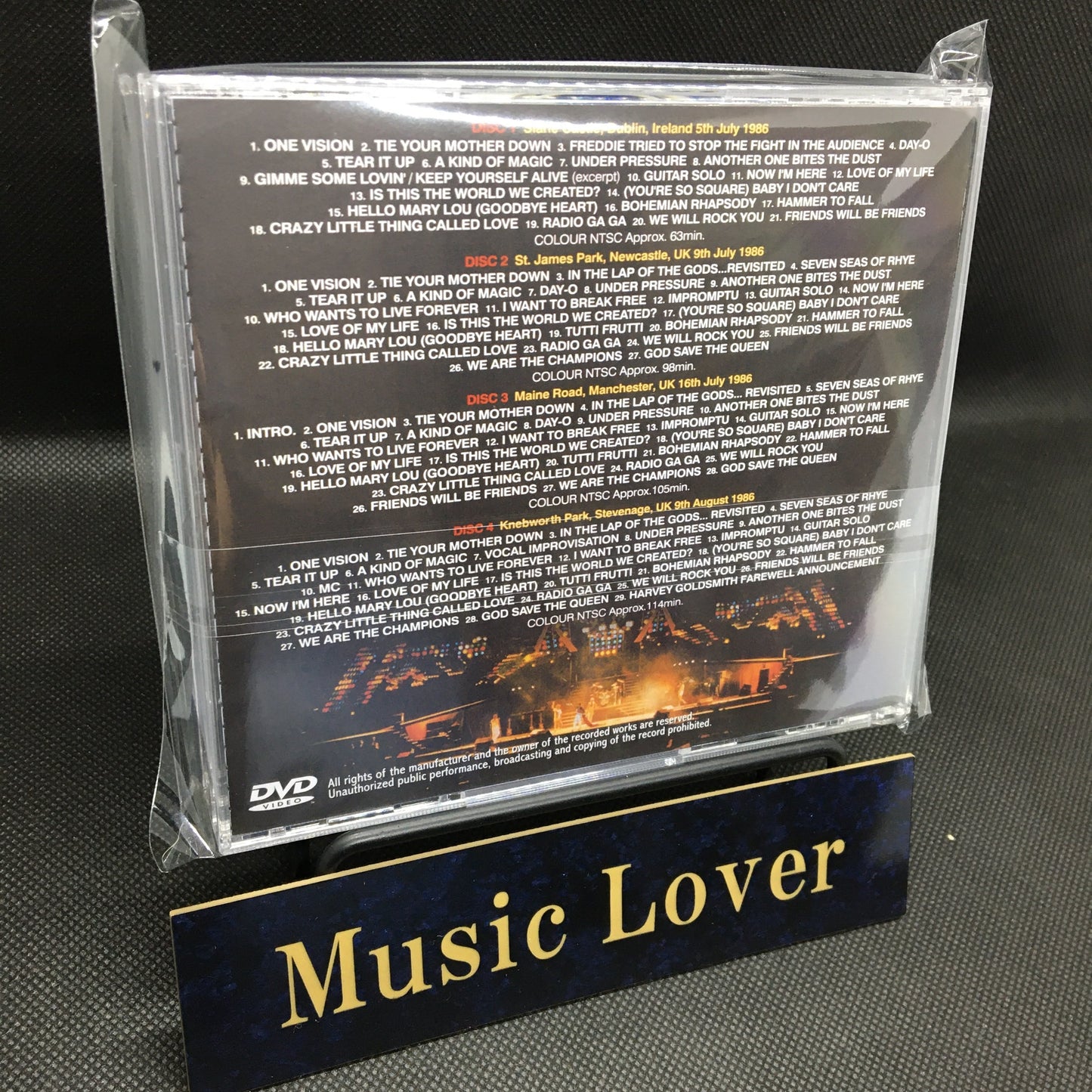 QUEEN / MAGIC SHOOT UK TOUR 1986 (4DVDR)