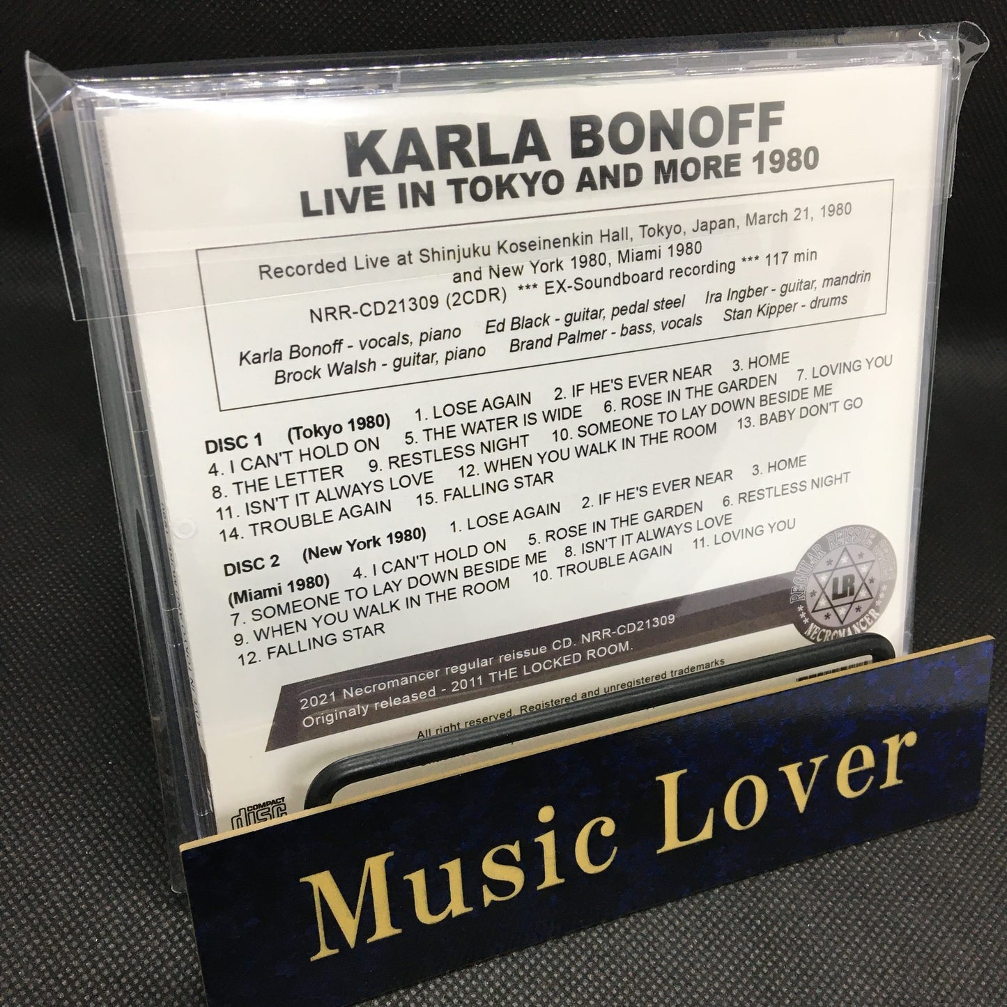 KARLA BONOFF / LIVE IN TOKYO AND MORE 1980 (2CDR)