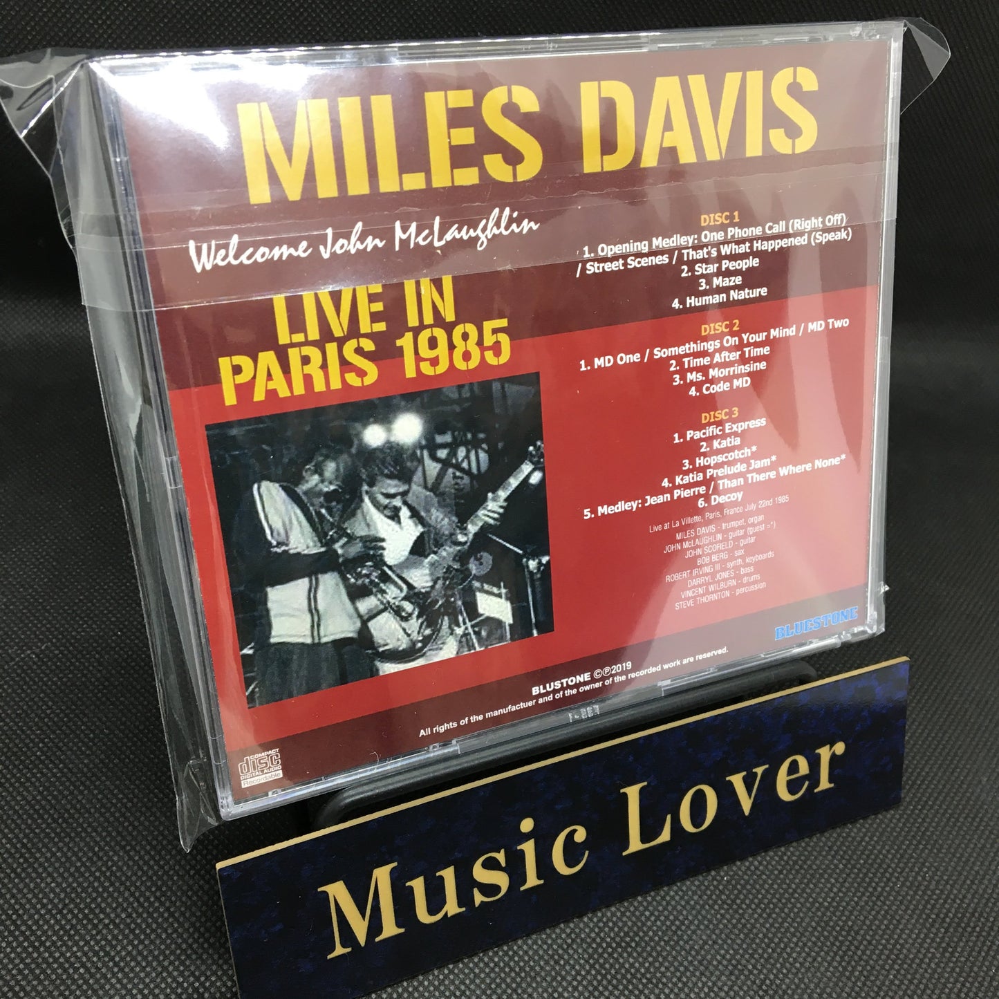 MILES DAVIS / LIVE IN PARIS 1985 WELCOME JOHN McLAUGHLIN (3CDR)
