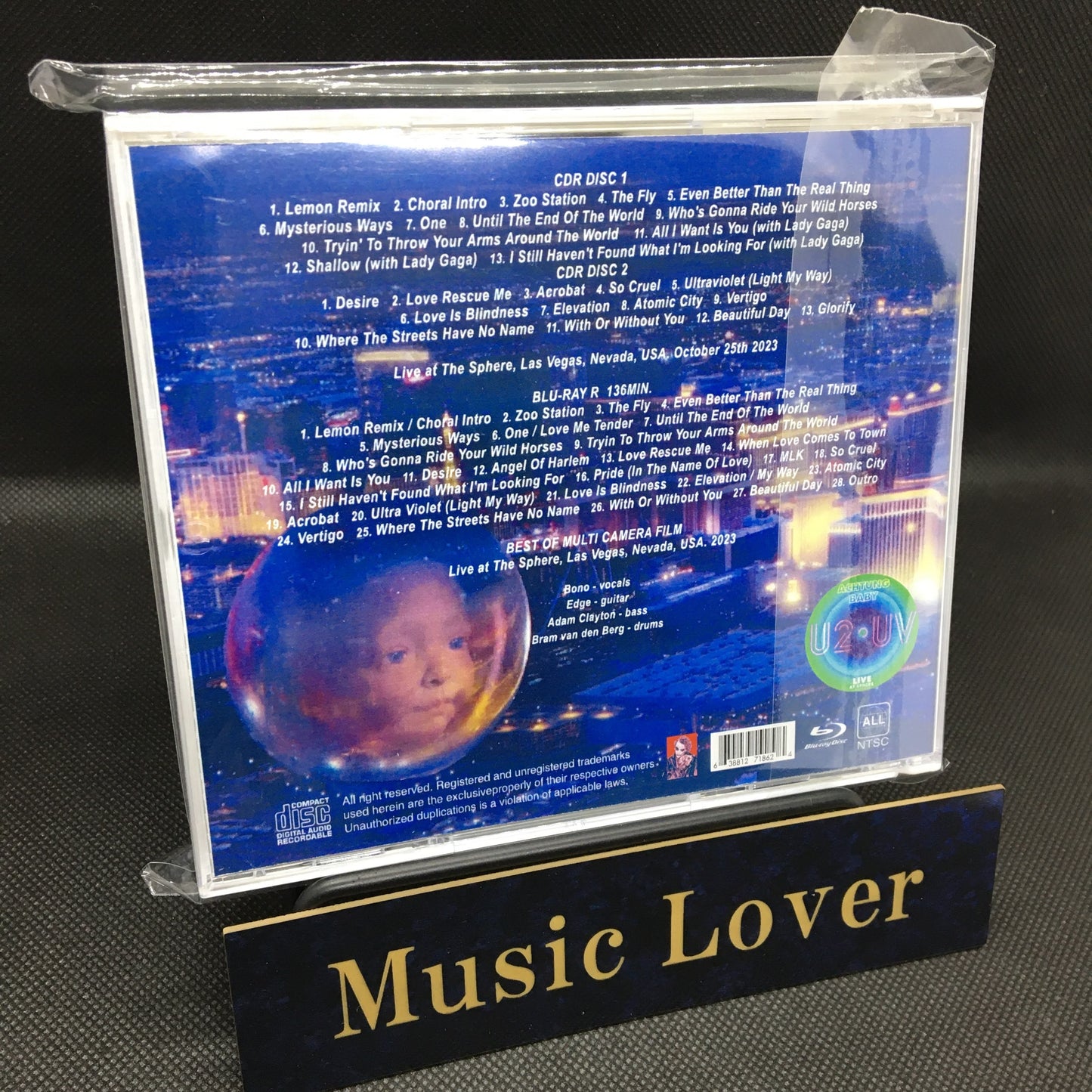 U2 / THE SPHERE 2023 12TH SHOW (2CDR+BONUS 1BDR) Lady Gaga