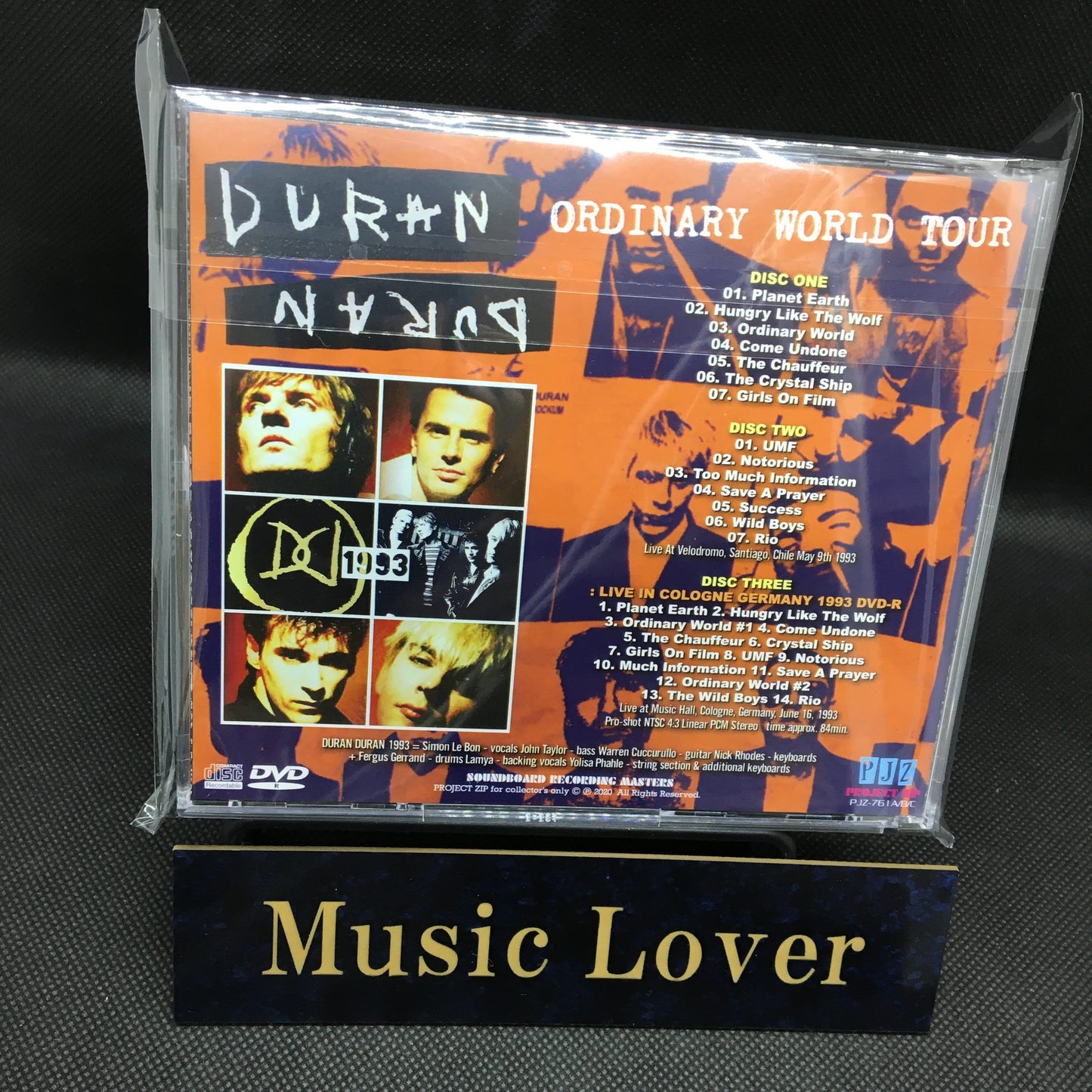 DURAN DURAN / ORDINARY WORLD TOUR Soundboard Pro shot (2CDR+1DVDR)