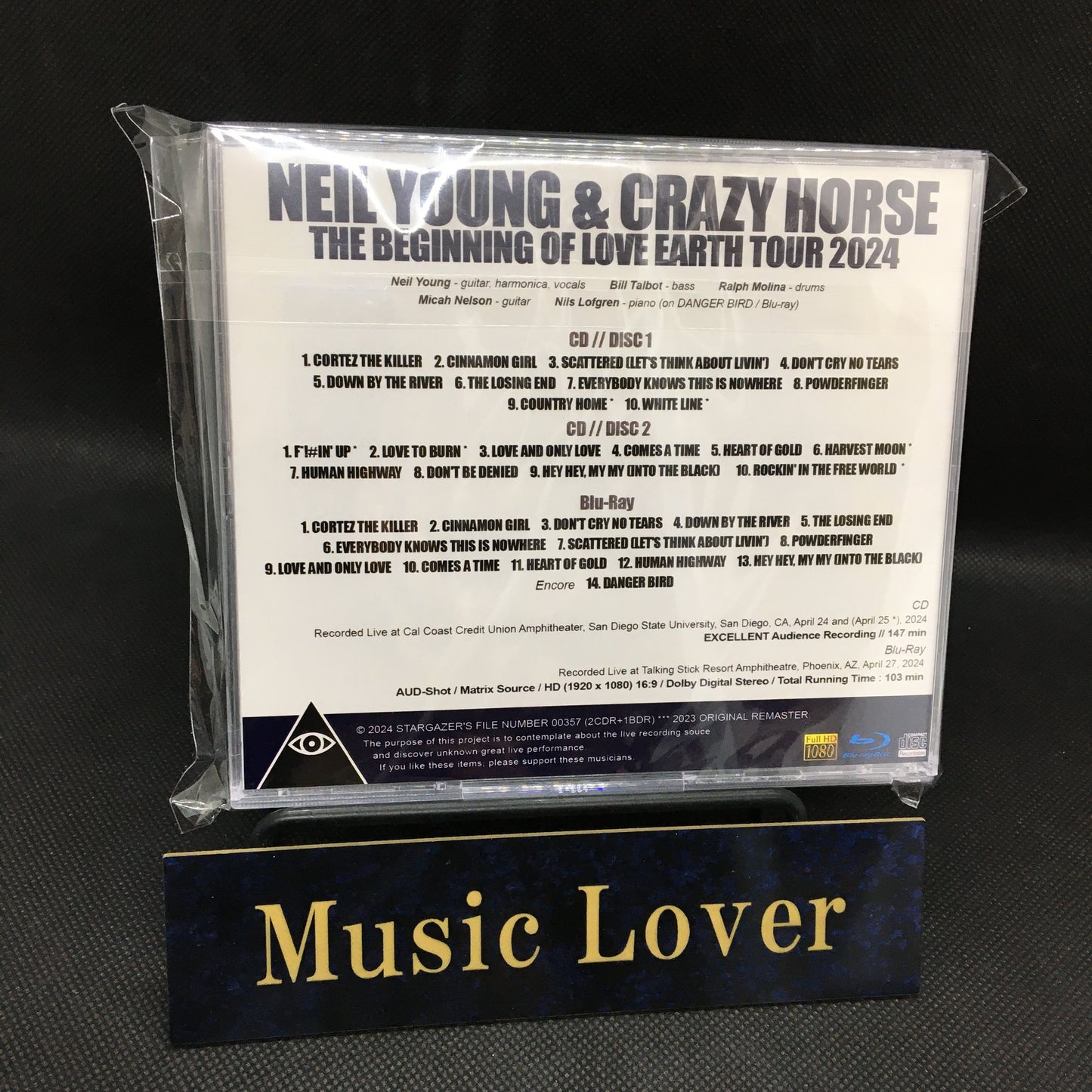 NEIL YOUNG & CRAZY HORSE / THE BEGINNING OF LOVE EARTH TOUR 2024 (2CDR+1BDR)