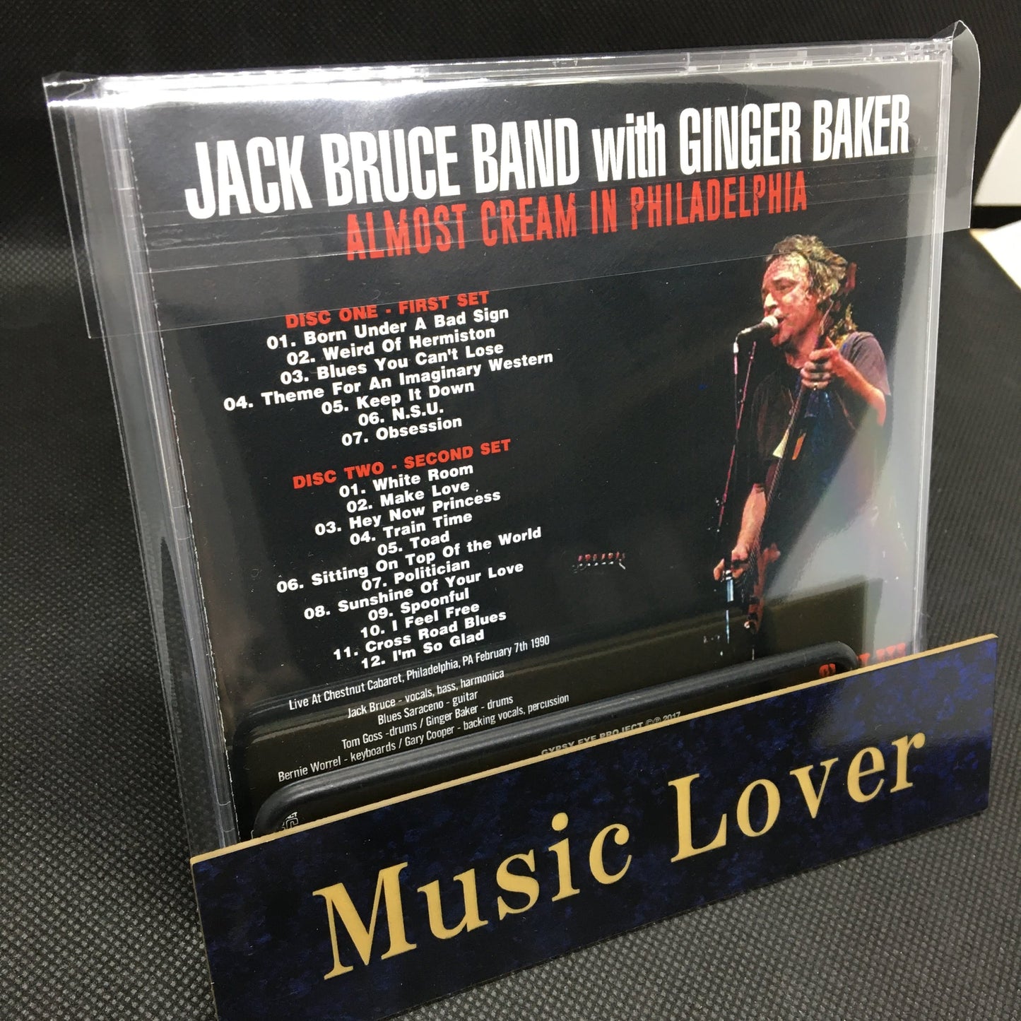 JACK BRUCE BAND with GINGER BAKER / ALMOST CREAM IN PHILADELPHIA Soundboard (2CDR)