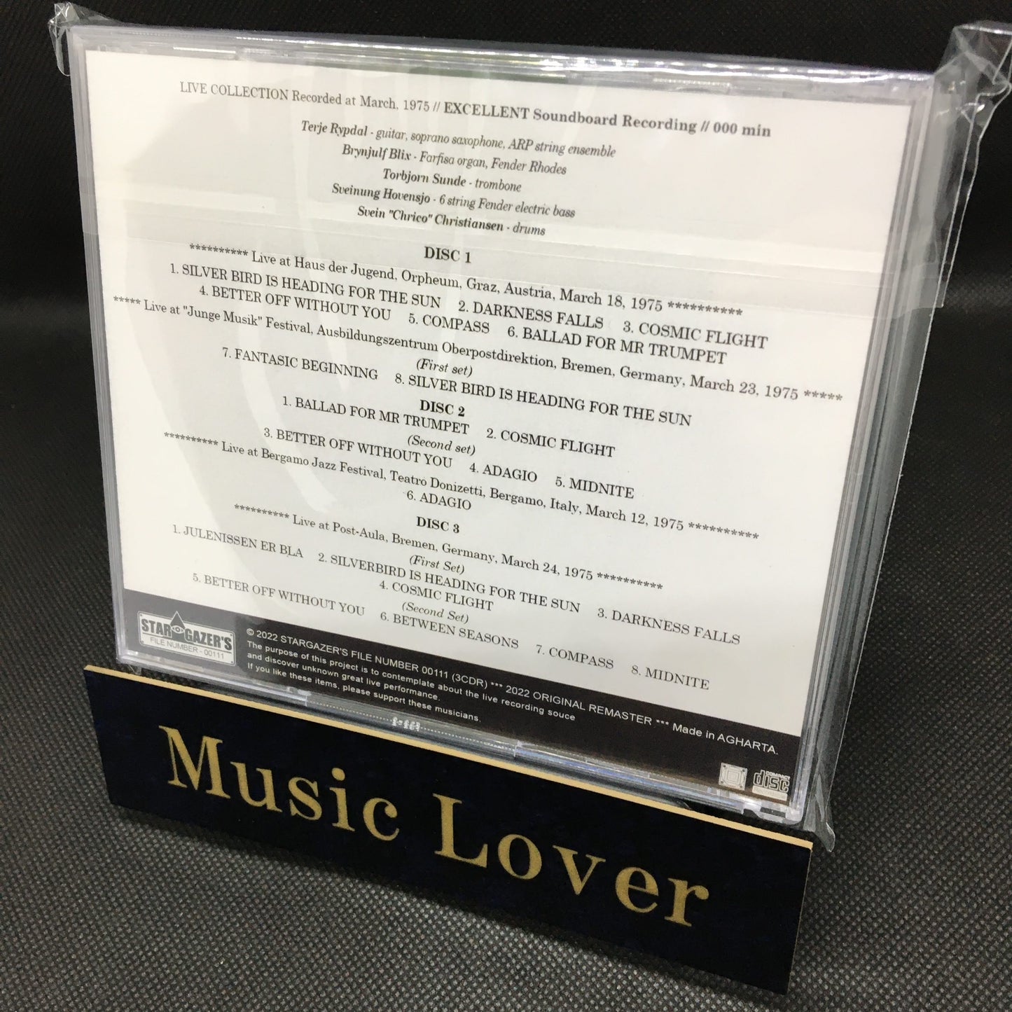 TERJE RYPDAL ODYSSEY / LIVE COLLECTION 1975 (3CDR)