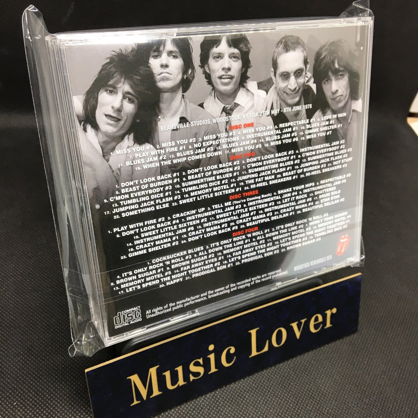 THE ROLLING STONES / WOODSTOCK REHEARSALS 1978 with New Artworks (4CD)