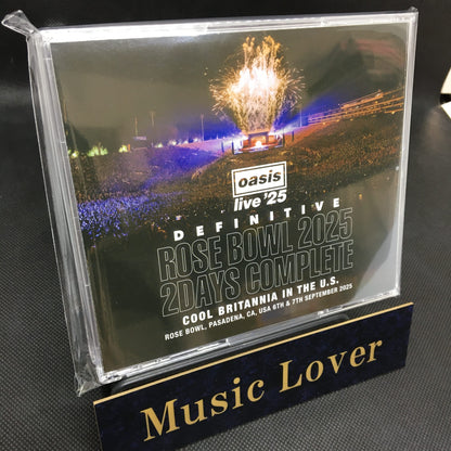 OASIS / DEFINITIVE ROSE BOWL 2025 2 DAYS COMPLETE COOL BRITANNIA IN THE U.S. (4CD)