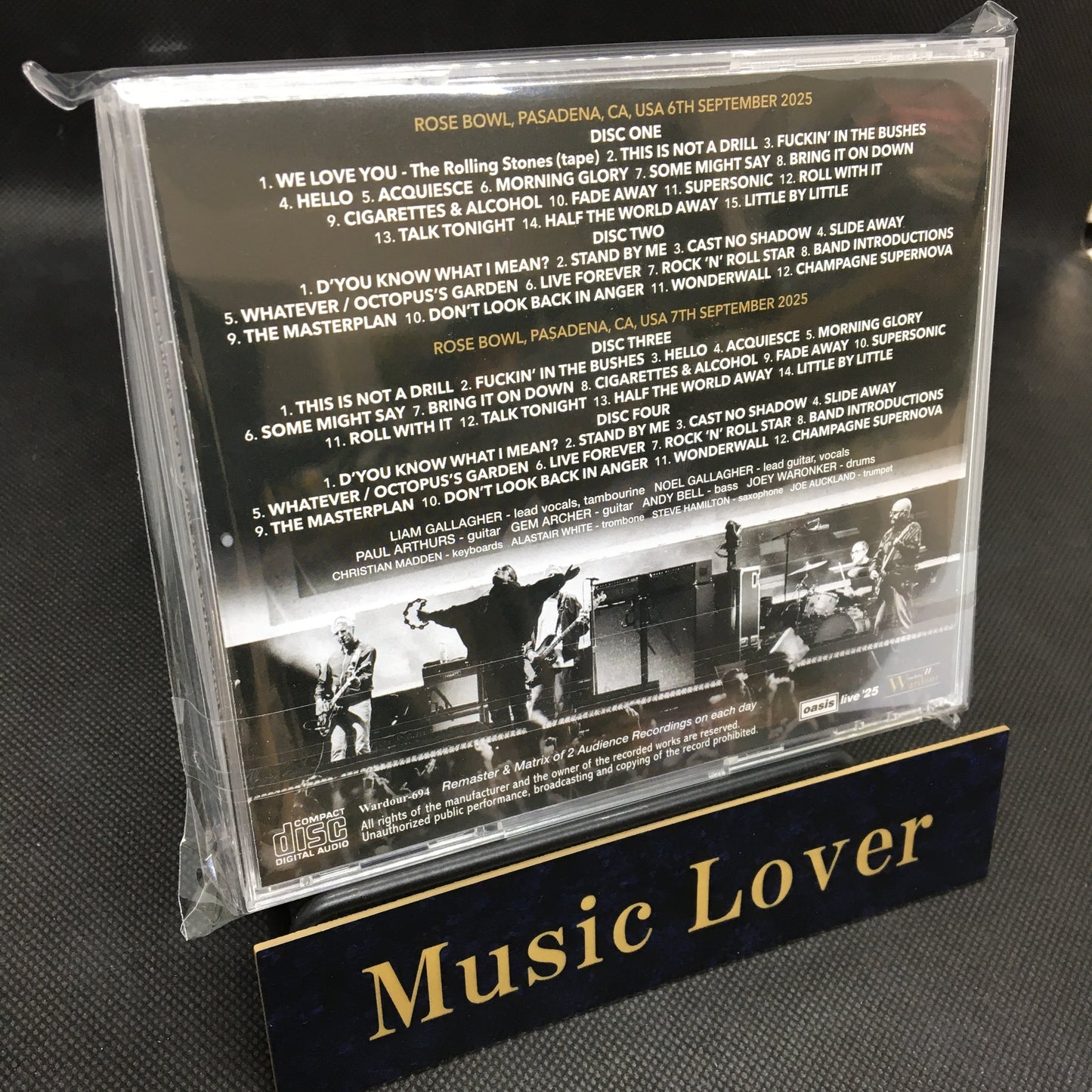 OASIS / DEFINITIVE ROSE BOWL 2025 2 DAYS COMPLETE COOL BRITANNIA IN THE U.S. (4CD)