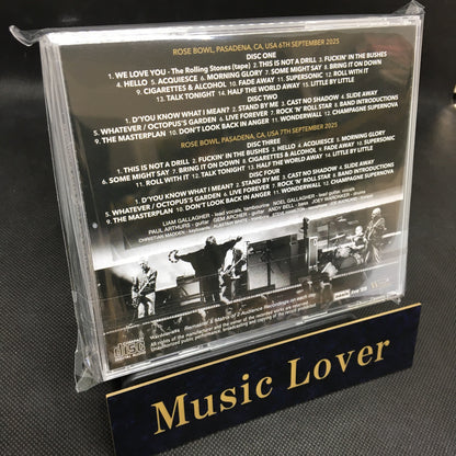 OASIS / DEFINITIVE ROSE BOWL 2025 2 DAYS COMPLETE COOL BRITANNIA IN THE U.S. (4CD)