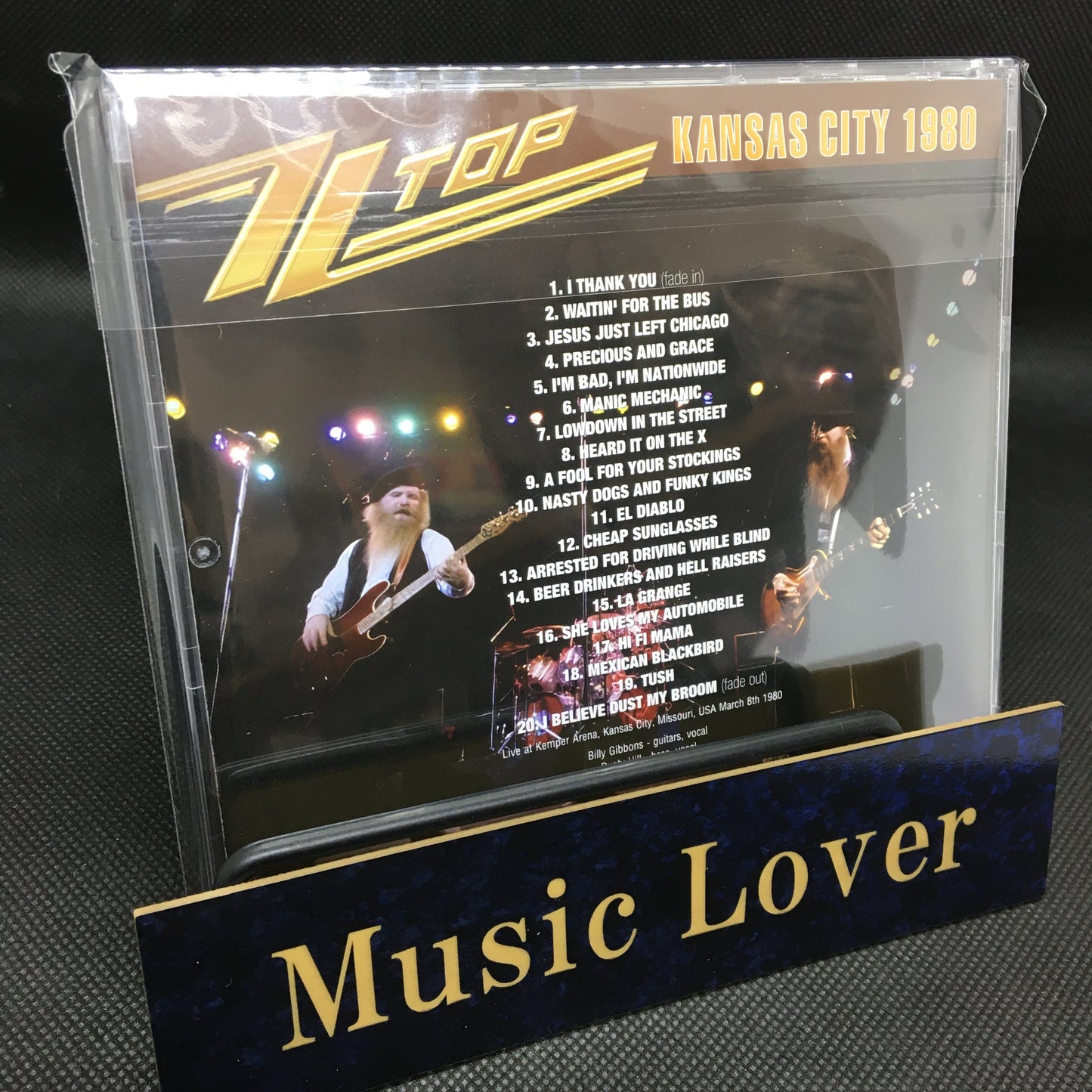 ZZ TOP / KANSAS CITY 1980 STEREO SOUNDBOARD (1CDR)