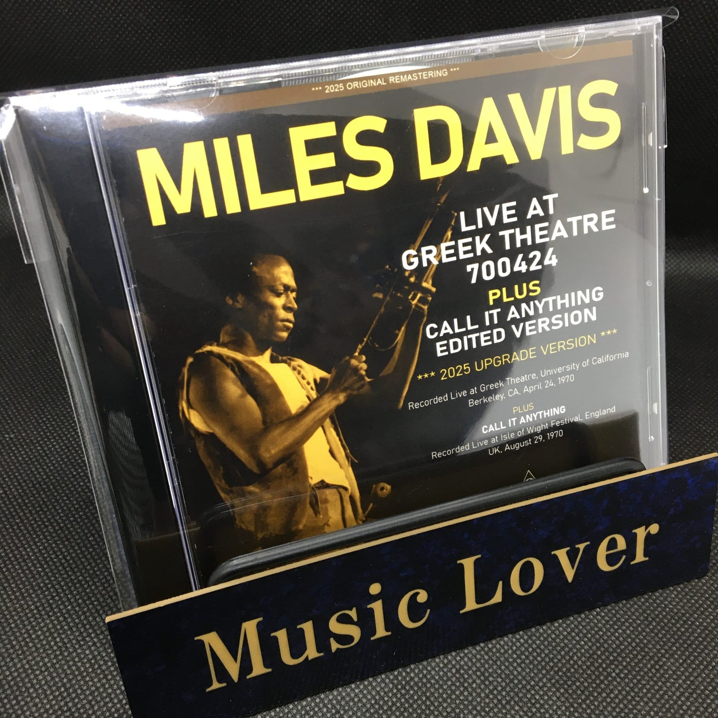 MILES DAVIS / LIVE AT GREEK THEATRE 700424 PLUS 1 2025 UPGRADE VERSION (1CDR)