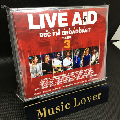 V.A. (MADONNA, HALL&OATS, MICK JAGGER AND MORE)/ LIVE AID COMPLETE BBC FM BROADCAST: VOLUME 3 STEREO SOUNDBOARD (5CDR)