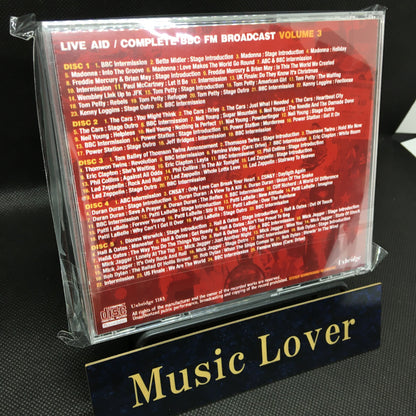 V.A. (MADONNA, HALL&OATS, MICK JAGGER AND MORE)/ LIVE AID COMPLETE BBC FM BROADCAST: VOLUME 3 STEREO SOUNDBOARD (5CDR)