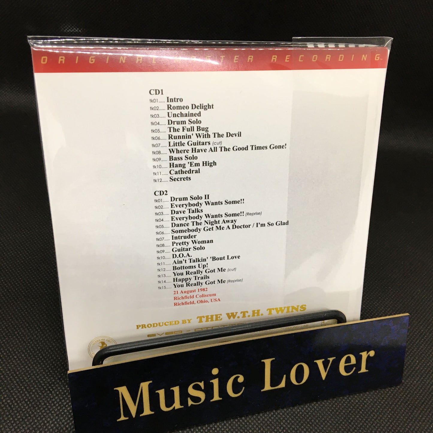 VAN HALEN / Ritchfield Night 1982 (2CD) SOUNDBOARD Empress Valley New