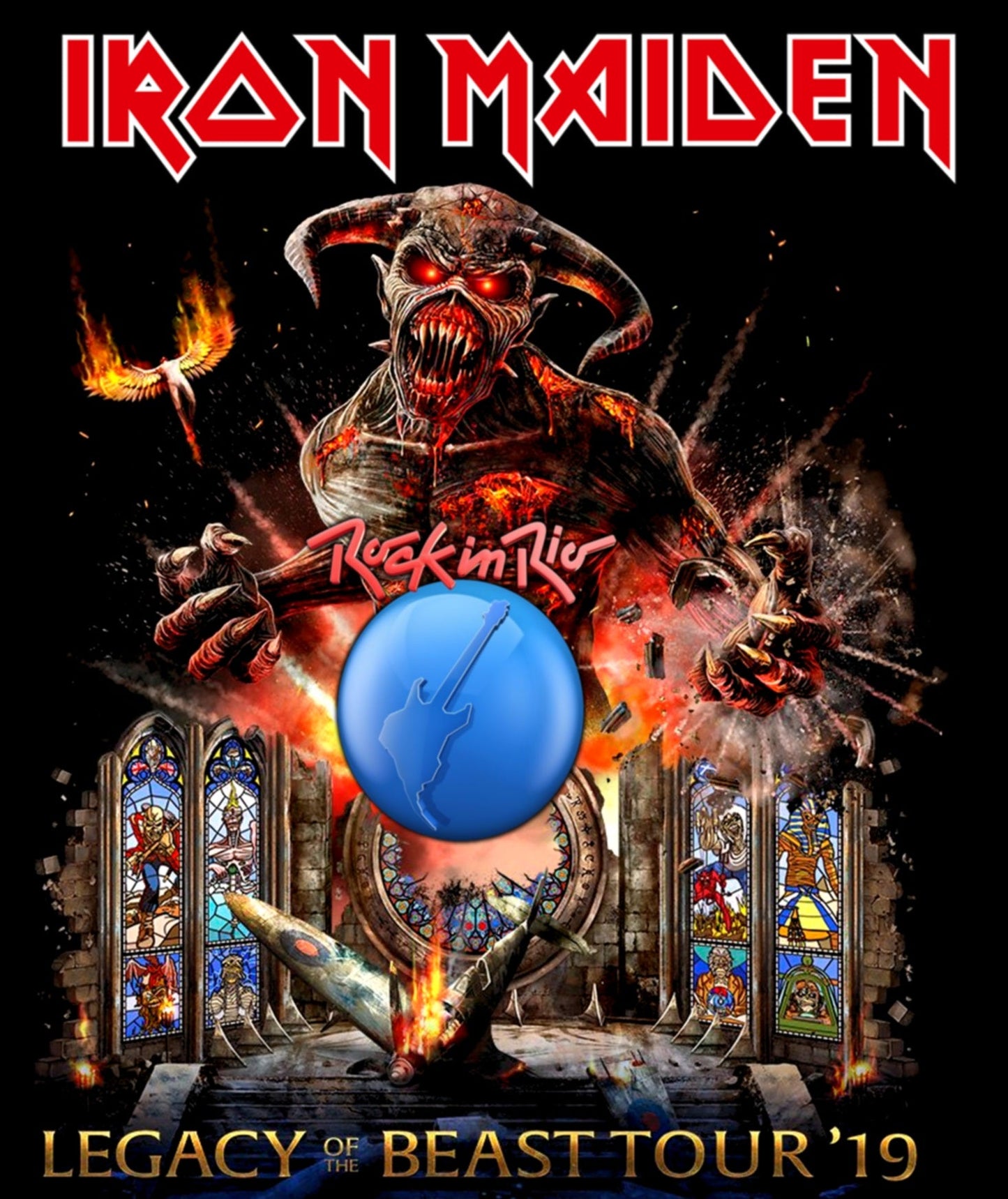 IRON MAIDEN / LEGACY OF THE BEAST TOUR 2019 Rock in Rio (1BDR)