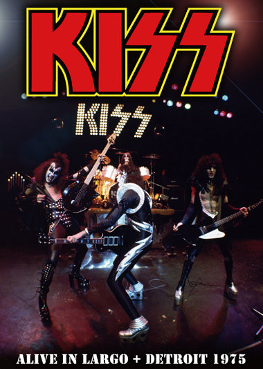 KISS / ALIVE IN LARGO + DETROIT 1975 Pro-Shot (1DVDR)