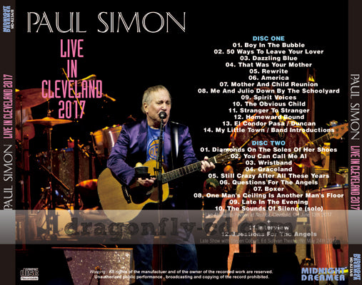 PAUL SIMON / LIVE IN CLEVELAND 2017 (2CDR)