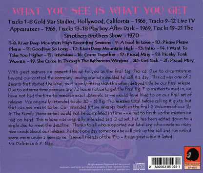 THE IKE & TINA TURNER / WHAT YOU SEE IS WHAT YOU WANT Soundboard (1CD)