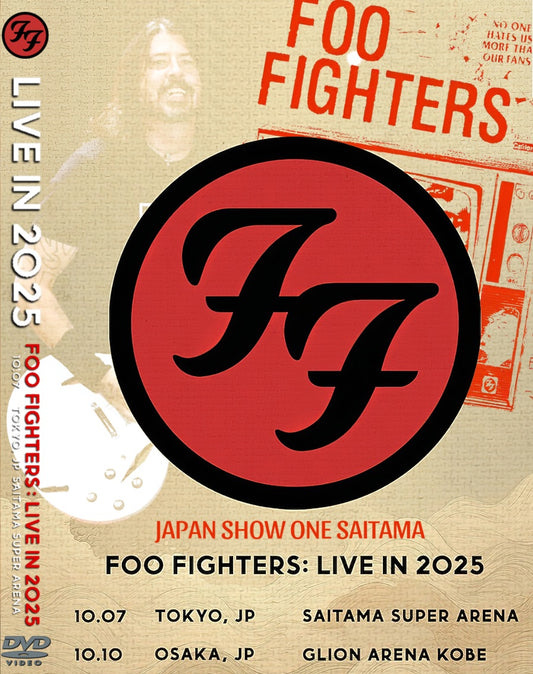 Foo Fighters / 2025 Japan Tour First Day October 7th Saitama 4cam Audio Multi edit (1DVDR)