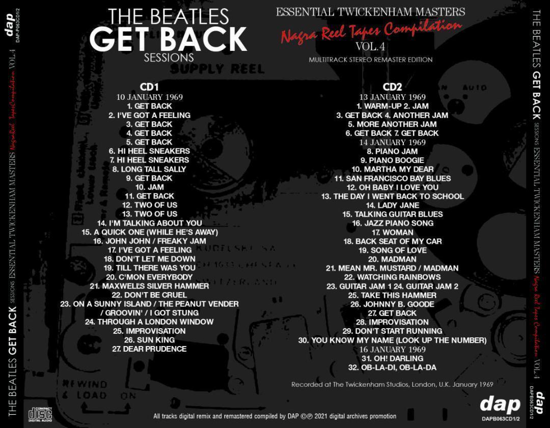 THE BEATLES / GET BACK SESSIONS ESSENTIAL TWICKENHAM & COMPLETE APPLE MASTERS (16CD) Special slipcase limited version
