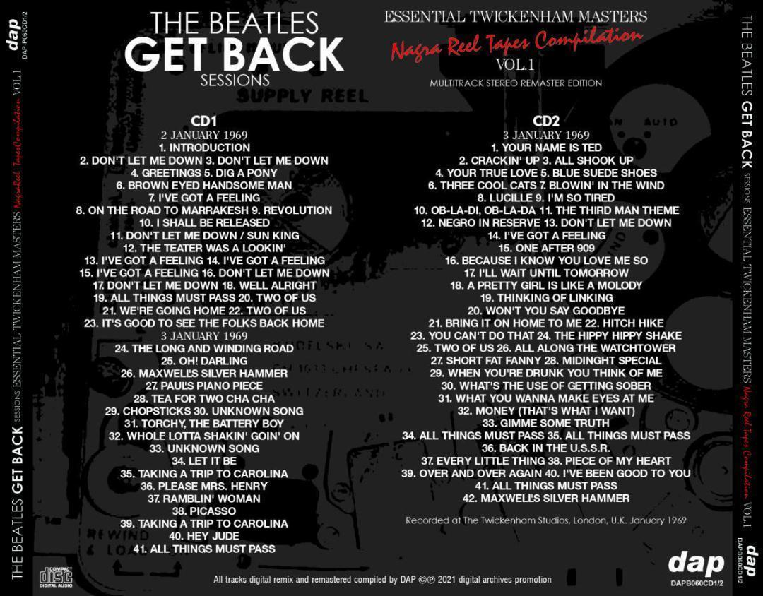 THE BEATLES / GET BACK SESSIONS ESSENTIAL TWICKENHAM & COMPLETE APPLE MASTERS (16CD) Special slipcase limited version