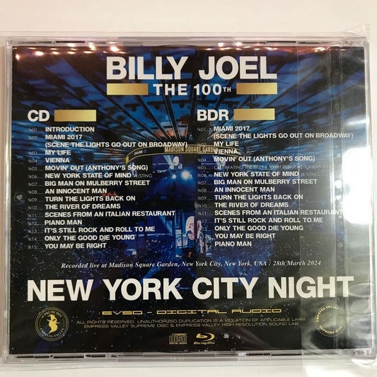 BILLY JOEL / NEW YORK CITY NIGHT THE 100th (1CD+1BDR)