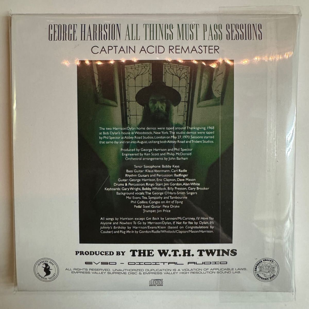 GEORGE HARRISON / ALL THINGS MUST PASS SESSIONS captain acid remaster (5CD)