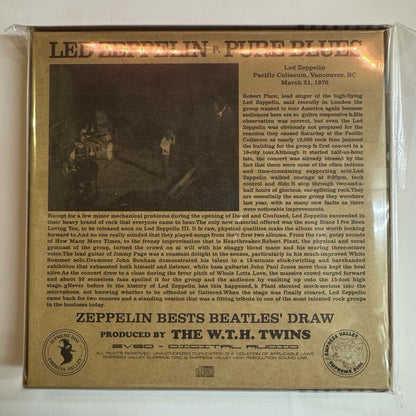 LED ZEPPELIN / Pb DEMIX (2CD + Photo Book) Pure Blues Vancouver in 1970