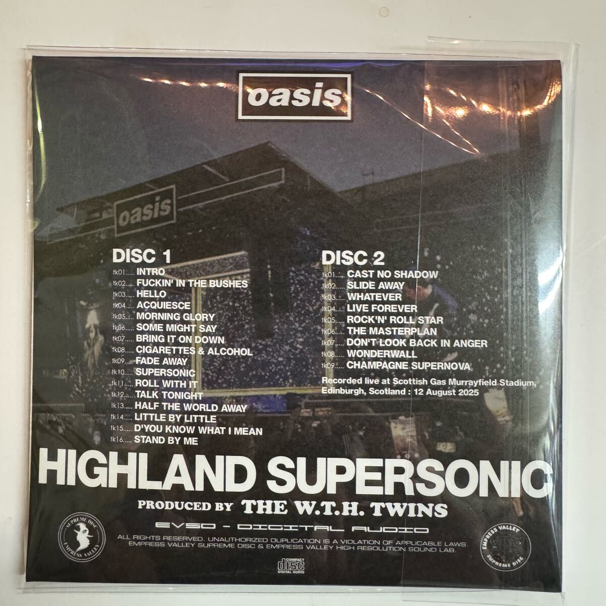 OASIS / HIGHLAND SUPERSONIC (2CD) Empress Valley