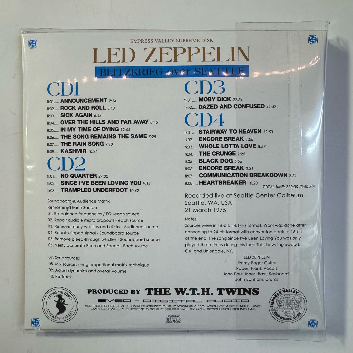 LED ZEPPELIN / BLITZKREIG OVER SEATTLE (4CD)