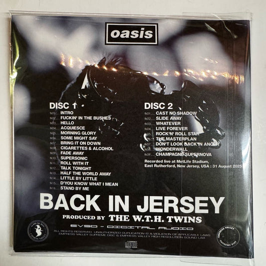 OASIS / BACK IN JERSEY (2CD) Noel & Liam The Return East Rutherford, New Jersey