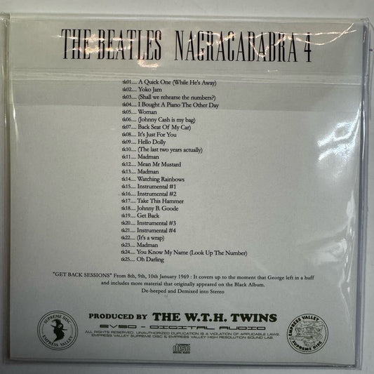 THE BEATLES / NAGRACADABRA Vol.4 (1CD) DEMIX Empress Valley New