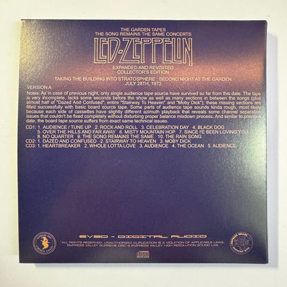 LED ZEPPELIN / THE GARDEN TAPES (18CD BOX SET) Limited reproduction Crazy Live Complete Edition Empress Valley New