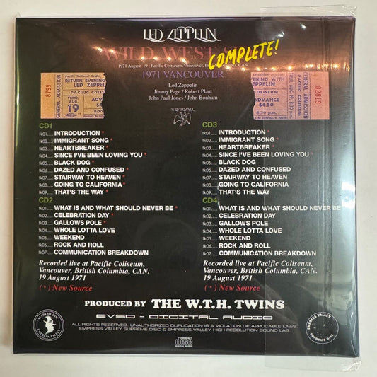 LED ZEPPELIN / WILD WEST SIDE Complete! 1971 (4CD) Empress Valley