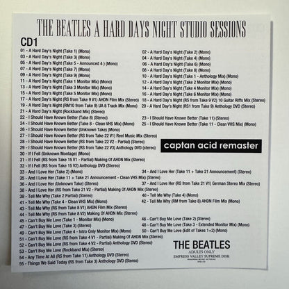 THE BEATLES / A HARD DAY’S NIGHT studio sessions captain acid remaster (4CD)