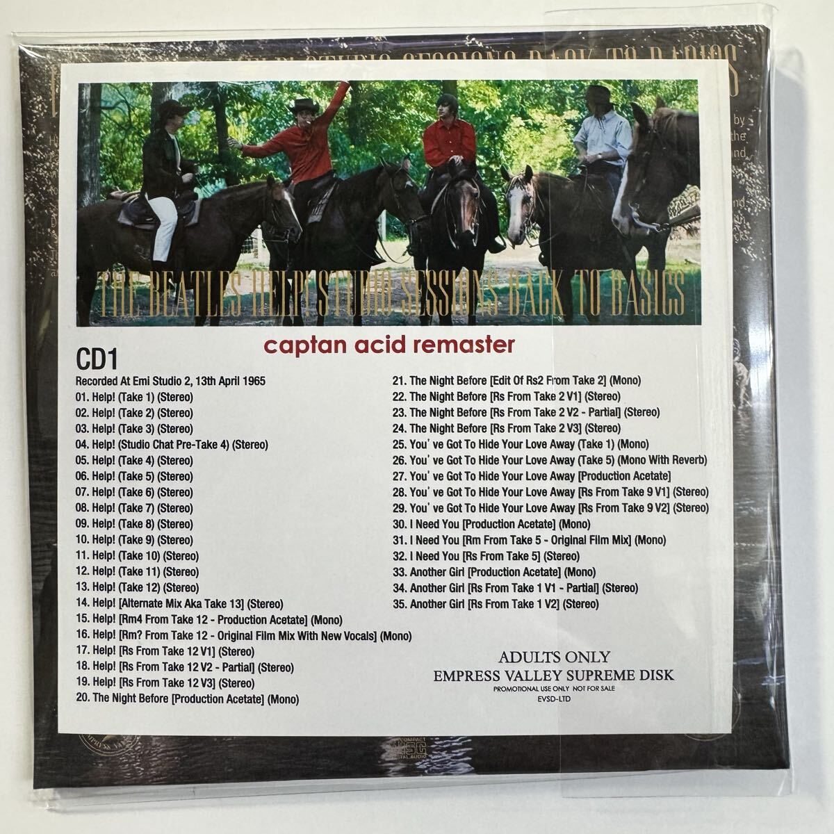 THE BEATLES / HELP! studio sessions captain acid remaster (3CD)