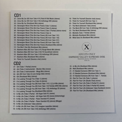 THE BEATLES / RUBBER SOUL studio sessions captain acid remaster (4CD)