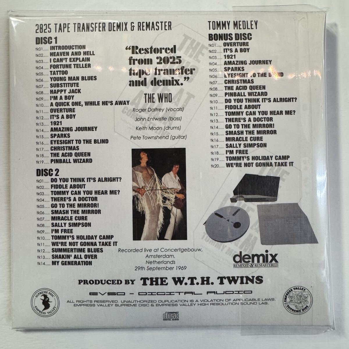 THE WHO / LIVE AT 1969 & 1970 DEMIX (5CD BOX)
