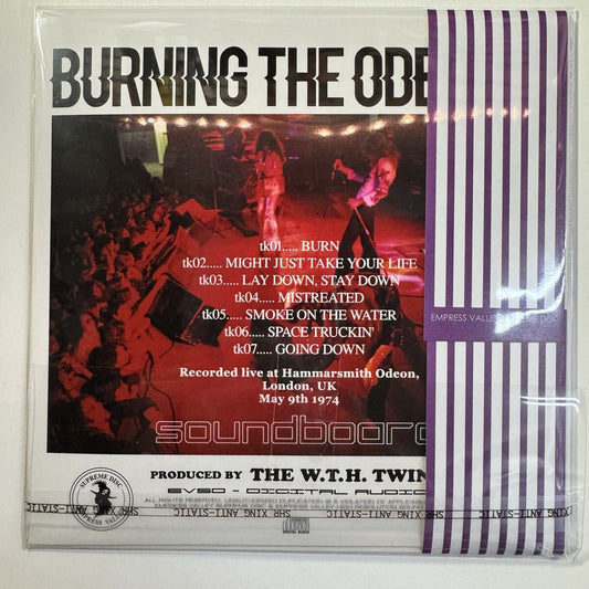 DEEP PURPLE / BURNING THE ODEON (1CD)