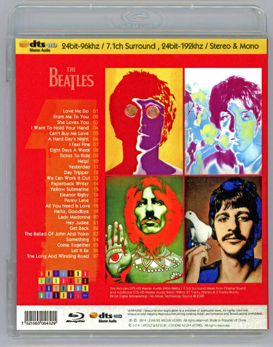 The Beatles / 1 ONE 24bit-96khz / 7.1ch Surround, 24bit-192khz / Stereo & Mono (1BDR) DTS-HD Master Audio