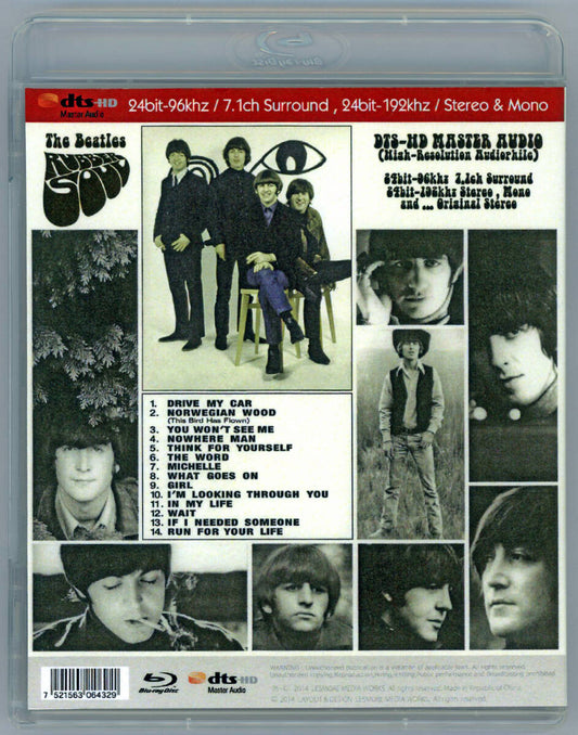 The Beatles / RUBBER SOUL 24bit-96khz / 7.1ch Surround, 24bit-192khz / Stereo & Mono (1BDR) DTS-HD Master Audio