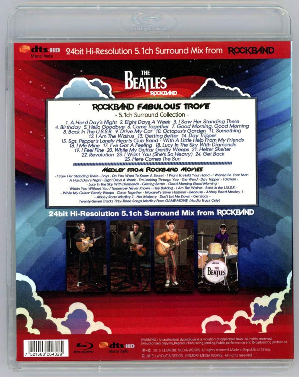 THE BEATLES / ROCKBAND 24bit Hi-Resolution 5.1ch Surround Mix (1BDR) DTS-HD Master Audio