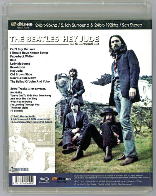 The Beatles / Hey Jude 24bit-96khz / 5.1ch Surround, 24bit-192khz / 2ch Stereo (1BDR) DTS-HD Master Audio
