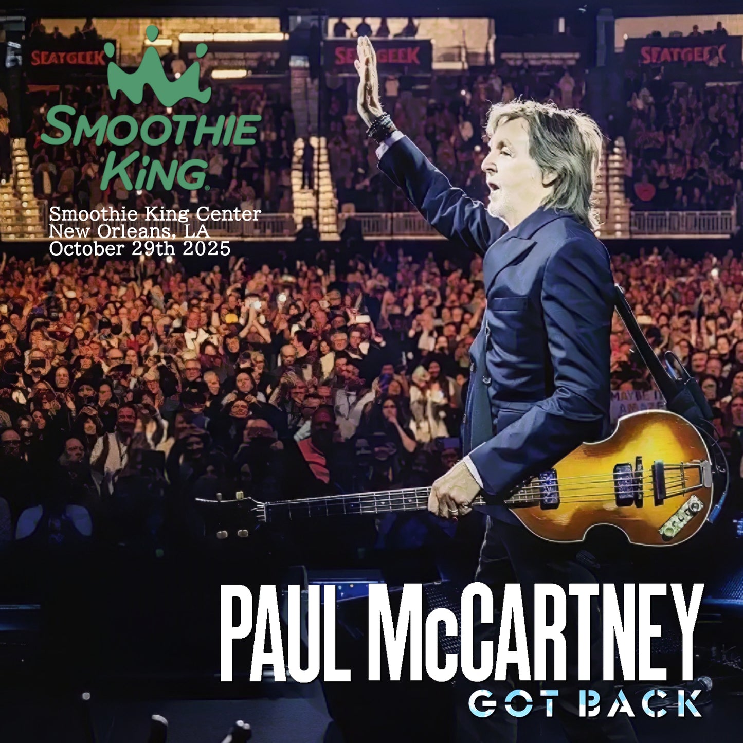 Paul McCartney / Got Back Tour 2025 Smoothie King Center (2CDR)